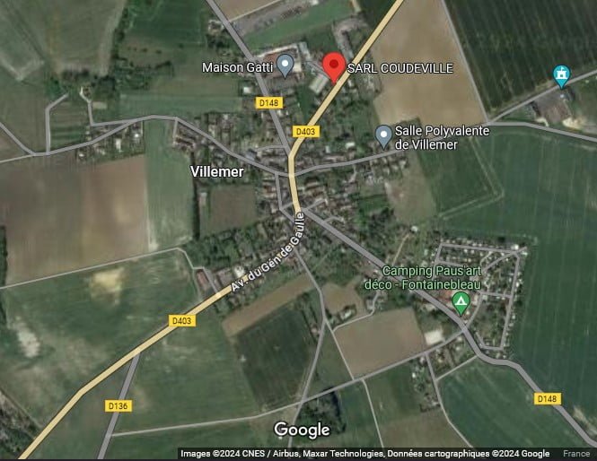 Plan d'accès Coudeville Google Map